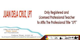 lpt meaning in education|Only Registered and Licensed Professional Teacher to Affix The .